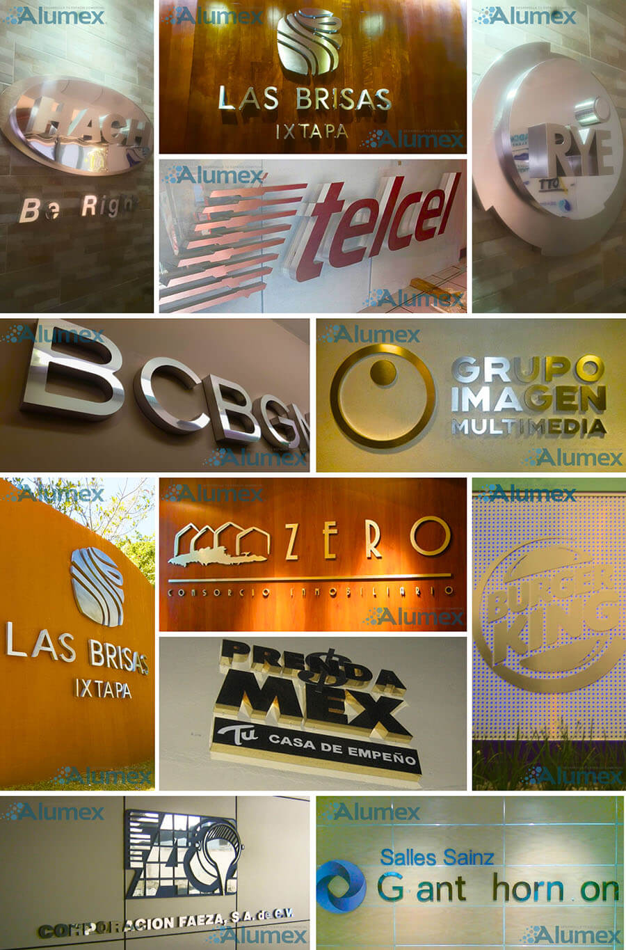 Luminosos para corporativos letrero acrilico letreros luminoso 3d cdmx letreros publicitarios letreros ena crilico - Anuncios Luminosos De México ALUMEX